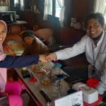 Pimpinan BRI Unit Koto Tangah Handoko Mendatangi Direktur Utama PT Mediatama Zeine Kutuby Martha Syaflina