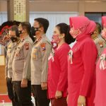 Kapolda Jatim Mengikuti Upacara Virtual HUT Ke-42 Yayasan Kemala Bhayangkari Tahun 2022 di Mapolda Jatim