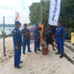 Aipda Arif Irawanto Melaksanakan Giat Pengamanan Dan Patroli Pemantauan Perlombaan World Surf League (WSL) Championship Tour