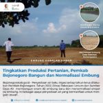 Pemkab Bojonegoro Bangun dan Normalisasi Embung, Tingkatkan Produksi Pertanian