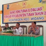 Rapat Penutupan dan Evaluasi PORKAB VII Kabupaten Tuban Tahun 2022 Kontingen Kecamatan Widang