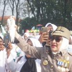 Bupati Anna Berangkatkan Pawai Ta’aruf PAUD Bojonegoro, Sambut Ramadhan