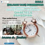 Lewat SAPA ! Malowopati FM, Pemkab Bojonegoro Berbagi Tips Berpuasa Bagi Penderita Diabetes