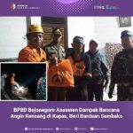 BPBD Bojonegoro Asesmen Dampak Bencana Angin Kencang di Kapas, Beri Bantuan Sembako