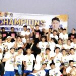 Mas Bupati Serahkan Trofi Pemenang dan Uang Pembinaan 40 Juta Kepada Margosuko FC Bancar