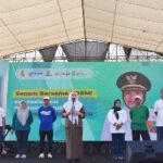 Pemkab Bojonegoro Terus Sosialisasi Program MP-ASI, Ajak Ribuan Warga Senam Bersama