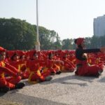 Ratusan Penari Cilik Persembahkan Tari Kayangan Api di Puncak Hari Jadi Bojonegoro Ke-346