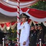 Upacara Pengibaran Bendera HUT Ke – 79 RI Di GOR Rangga Jaya Anoraga Tuban, Mas Bupati : Lebih Dekat Dengan Warga