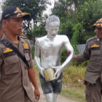Satpol PP Kembali Gelar Razia di Traffic Light, Lakukan Pembinaan 1 Orang ‘Manusia Silver’