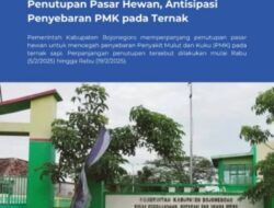 Pemkab Bojonegoro Memperpanjang Penutupan Pasar Hewan Untuk Mencegah Penyebaran PMK
