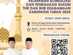 Disnakerin Tuban Buka Posko Pengaduan THR Dan BHR Keagamaan 2025