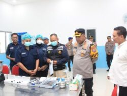 Kapolres Tuban Didampingi Pejabat Utama Mengecek Pembangunan Dua Satuan Pelayanan Pemenuhan Gizi ( SPPG )