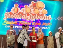FESTIVAL REBANA SD MERIAHKAN HARI JADI TUBAN, PULUHAN SISWA TAMPILKAN KREATIVITAS TERBAIK