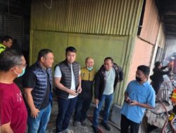 Kapolres Bersama Bupati Tuban Meninjau Lokasi Kebakaran di Pasar Baru Tuban